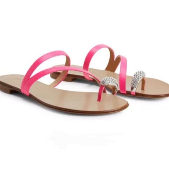 Giuseppe Zanotti Crystal Ring Sandals - Picture 3 of 4